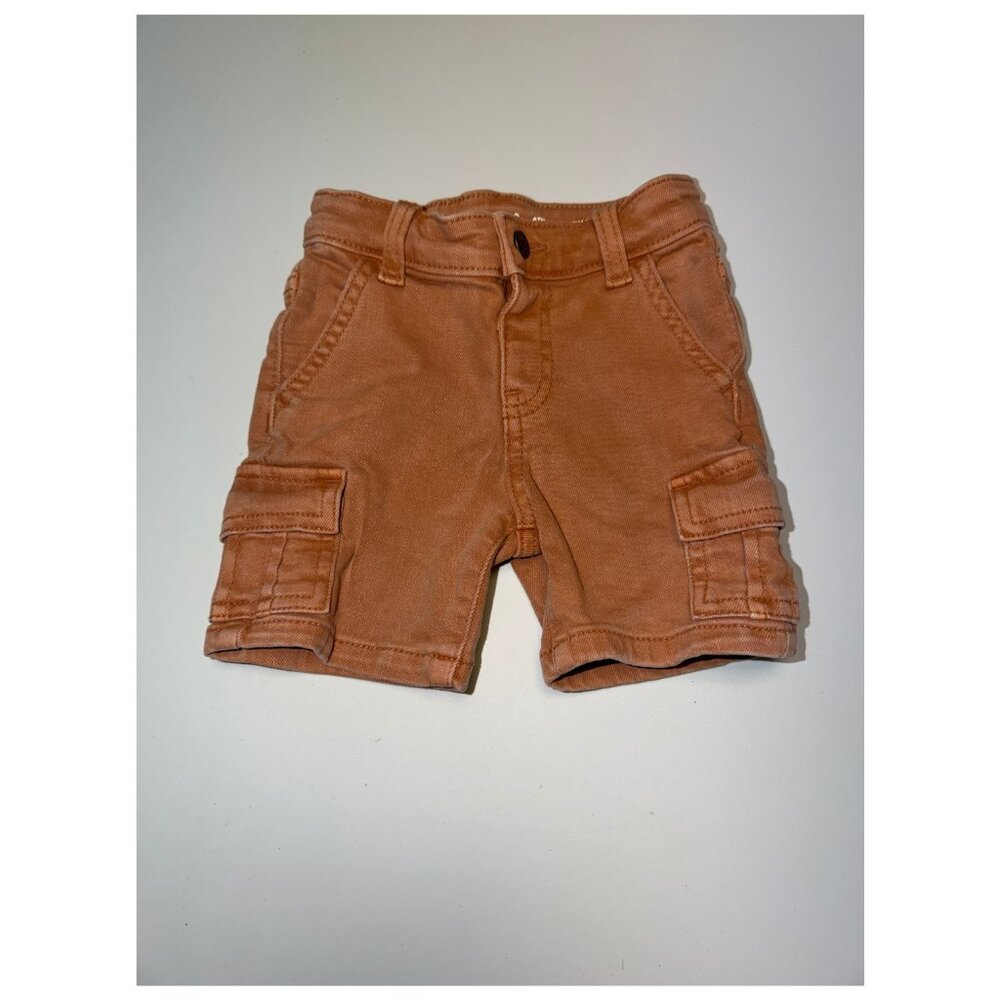 Cat & Jack Kids Cargo Denim Shorts Rust Color Size 12M